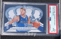 Luka Doncic 2018 Panini Crown Royale Rc #63 Psa 9 Mint! Mavs