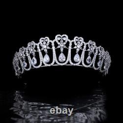 Luxury ROYAL FAMILY'S TIARAS Wedding Queen Princess All cubic zirconia Crown