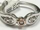 New Clogau Royal Crown Diamond Silver & 9ct Rose Gold Ring Rrp &pound;229