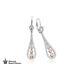 New Clogau 18ct White & Rose Gold Royal Crown Diamond Drop Earrings £1200 Off