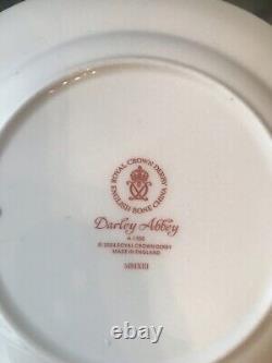 NEW ROYAL CROWN DERBY Darley Abbey Harlequin Green Accent Salad Plate