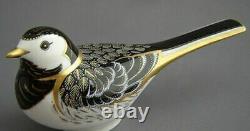 NEW ROYAL CROWN DERBY Pied Wagtail Paperweight AUTHORIZED DEALER