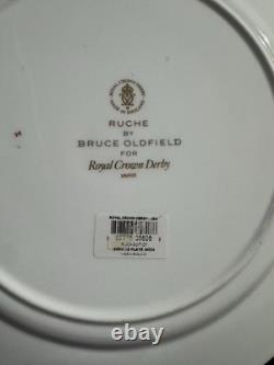 NEW ROYAL CROWN DERBY Service Plate Ruche By Bruce Oldfield Discontinued