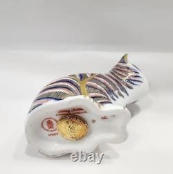 NEW ROYAL CROWN DERBY Sitting Kitten Paperweight AUTHORIZED DEALER