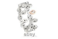NEW Welsh Clogau Silver & Rose Gold Royal Crown Ring £30 OFF! SIZE O