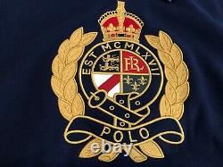 NWT Polo Ralph Lauren Heraldic Crest Royal Crown Sweater Mens 2XB