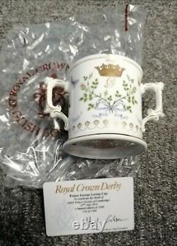 New Boxed Royal Crown Derby Limited Edition Prince George Loving Cup