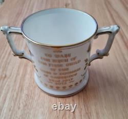 New Boxed Royal Crown Derby Limited Edition Prince George Loving Cup