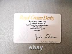 New Boxed Royal Crown Derby Limited Edition Royal Baby Imari Tray