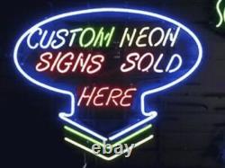 New Crown Royal Whiskey Neon Light Sign 24x20 Lamp Bar Display Real Glass Art