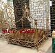 New Designer Royal Iron Twisted Rope Tassel Jewel Crown Canopy Pet Dog Cat Bed