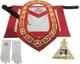 New Masonic Regalia Royal Arch Deluxe Style Apron Chain Collar Cuffs And Crown