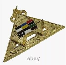 New Masonic Regalia Royal Arch Deluxe Style Apron Chain Collar Cuffs and crown