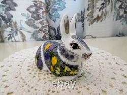 New Nib Royal Crown Derby Springtime Bunny Paperweight Figurine Fine Bone China