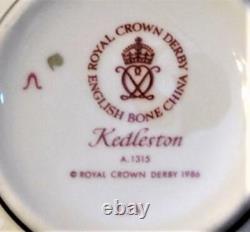 New ROYAL CROWN DERBY Bone China England KEDLESON Set Cup Saucer 6 1/4d Plate