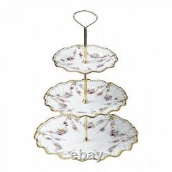 New Royal Crown Derby 1st Quality Antoinette 3 Tier Cake Stand