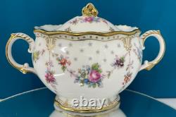 New Royal Crown Derby 1st Quality Antoinette Covered Sugar Bowl