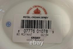 New Royal Crown Derby 1st Quality Antoinette Cream Milk Jug