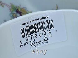 New Royal Crown Derby 1st Quality Antoinette Tea Cup & Saucer