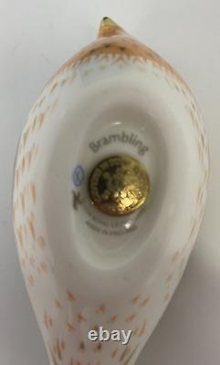 New Royal Crown Derby 1st Quality Brambling Paperweight