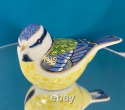 New Royal Crown Derby 1st Quality Garden Blue Tit Paperweight