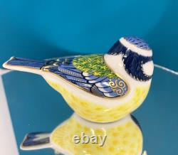 New Royal Crown Derby 1st Quality Garden Blue Tit Paperweight