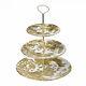 New Royal Crown Derby 1st Quality Gold Aves 3 Tier Cake Stand