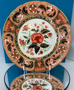 New Royal Crown Derby 1st Quality Imari Accent Salad Plate Pink Camellias