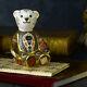 New Royal Crown Derby 1st Quality Imari Solid Gold Band Bear Paperweight