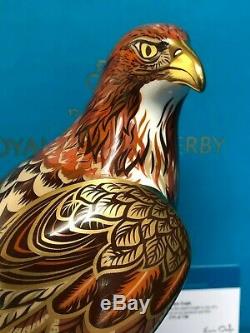 New Royal Crown Derby 1st Quality Limited Edition Golden Eagle Paperweight