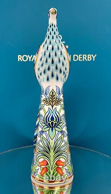 New Royal Crown Derby 1st Quality Manor Peacock Paperweight