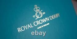 New Royal Crown Derby 1st Quality Old Imari 1128 8 Fluted Dessert Plate Set 6