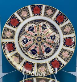 New Royal Crown Derby 1st Quality Old Imari 1128 8 Salad Side Plate Set of 6