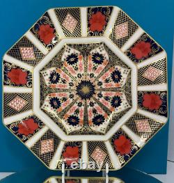 New Royal Crown Derby 1st Quality Old Imari 1128 9 Octagonal Plate