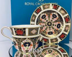New Royal Crown Derby 1st Quality Old Imari 1128 Breakfast Cup & Saucer