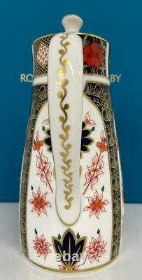 New Royal Crown Derby 1st Quality Old Imari 1128 Coffee Pot