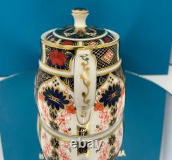 New Royal Crown Derby 1st Quality Old Imari 1128 Covered Sugar Bowl