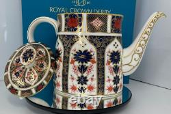 New Royal Crown Derby 1st Quality Old Imari 1128 Large Teapot