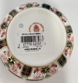 New Royal Crown Derby 1st Quality Old Imari 1128 Open Sugar Bowl