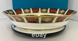 New Royal Crown Derby 1st Quality Old Imari 1128 Open Vegetable Dish