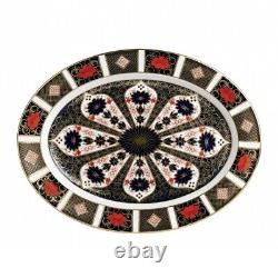 New Royal Crown Derby 1st Quality Old Imari 1128 Small Oval Serving Platter