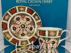 New Royal Crown Derby 1st Quality Old Imari 1128 Tea Cup & Saucer