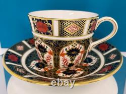 New Royal Crown Derby 1st Quality Old Imari 1128 Tea Cup & Saucer Set of 6