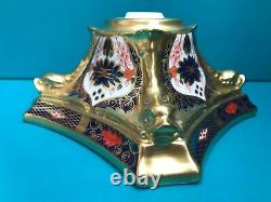 New Royal Crown Derby 1st Quality Old Imari Solid Gold Band Candlestick Base