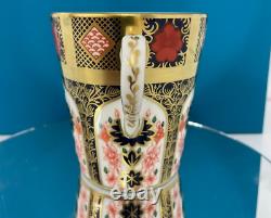 New Royal Crown Derby 1st Quality Old Imari Solid Gold Band Mug