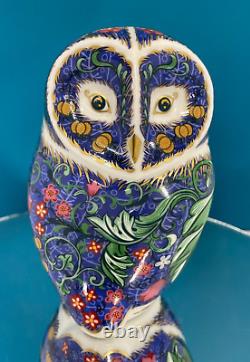 New Royal Crown Derby 1st Quality Periwinkle Owl Paperweight