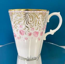 New Royal Crown Derby 1st Quality Pink Peony Mug