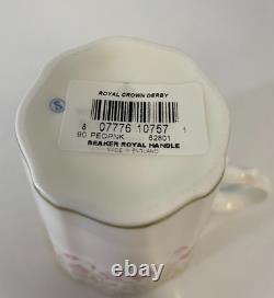 New Royal Crown Derby 1st Quality Pink Peony Mug