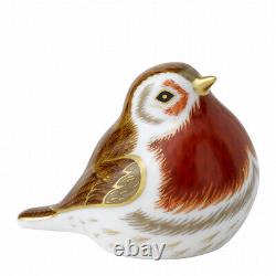 New Royal Crown Derby 1st Quality Royal Robin Paperweight