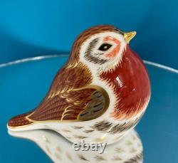 New Royal Crown Derby 1st Quality Royal Robin Paperweight